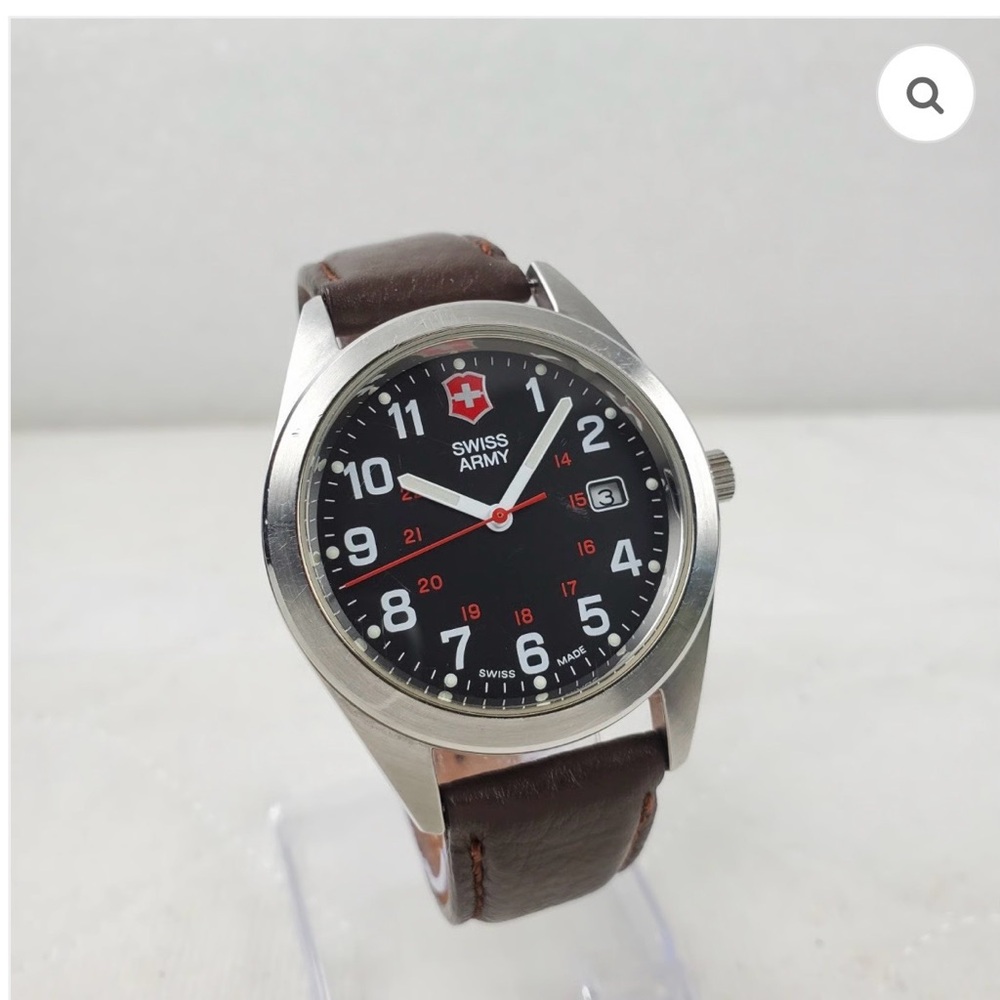 Victorinox Swiss army Watch with Brown Strap 100% authentic